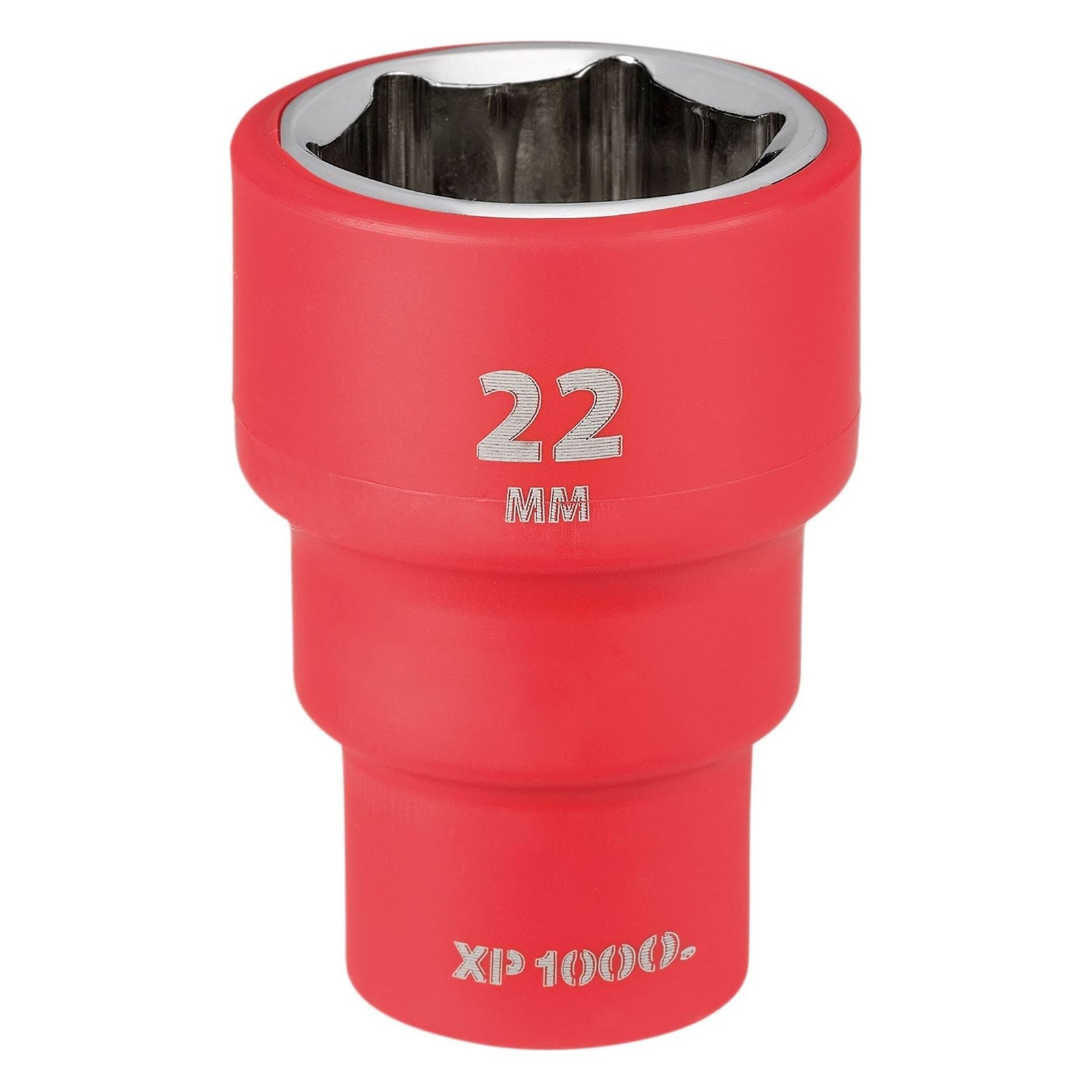 Draper XP1000 VDE Socket, 3/8" Sq. Dr., 22mm