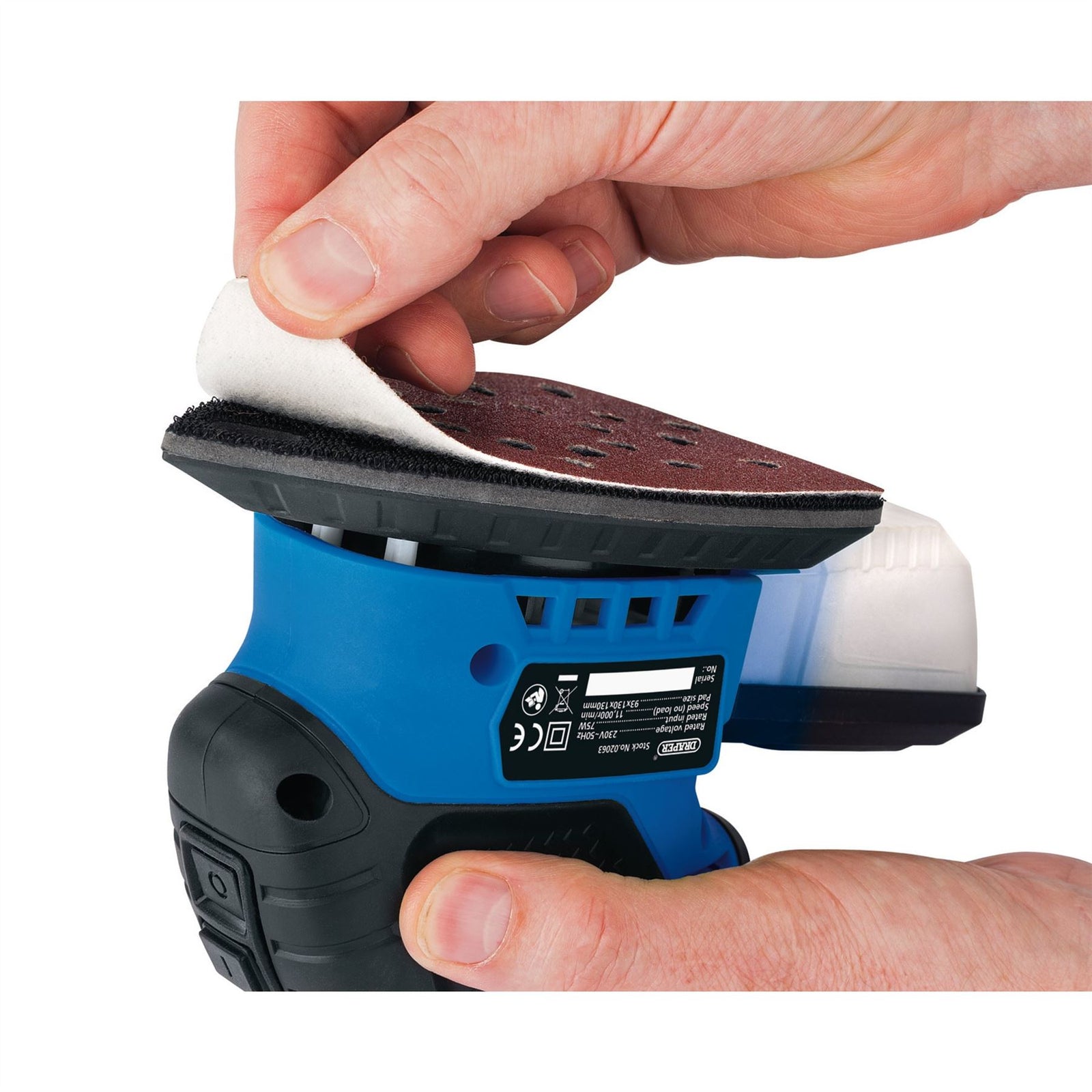 Draper Tri-Base Detail Sander, 75W 02063