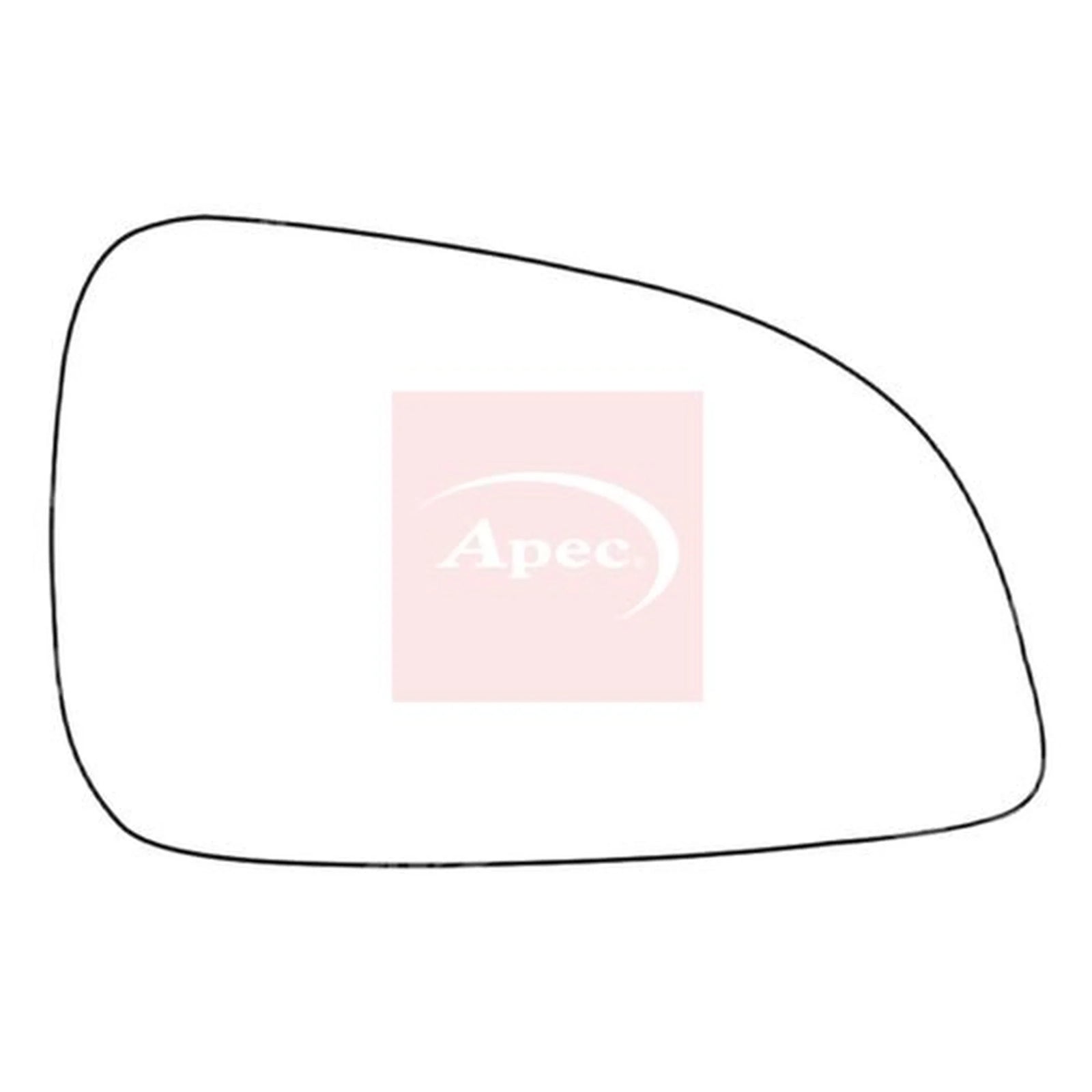 Apec Exterior Wing Mirror Glass Right AMS2040