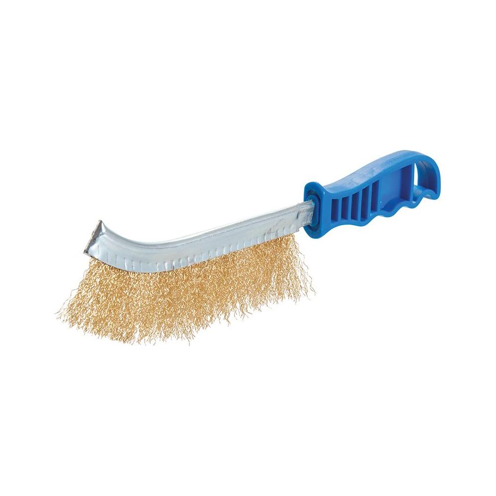 Silverline Brassed Wire Brush Brass
