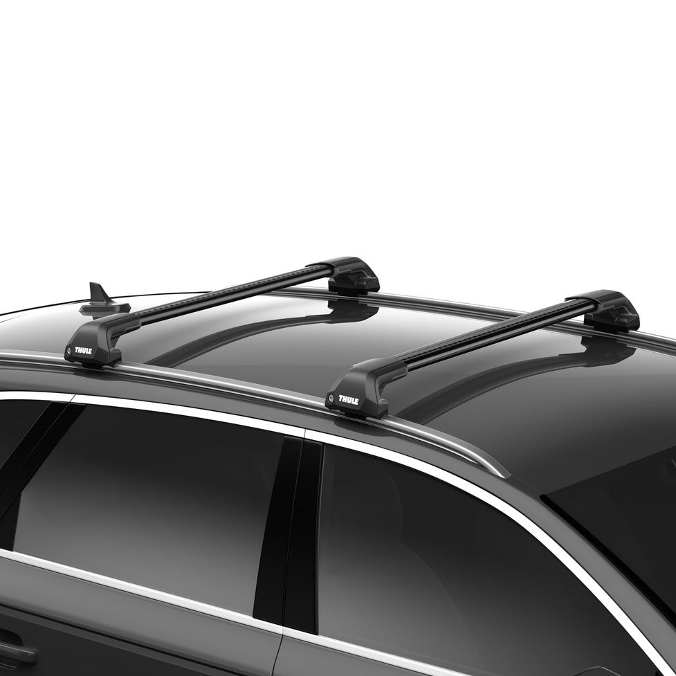 Thule WingBar Edge Roof Bars Black fits Ford Transit Connect Van 2014-2023 4-dr with Flush Rails