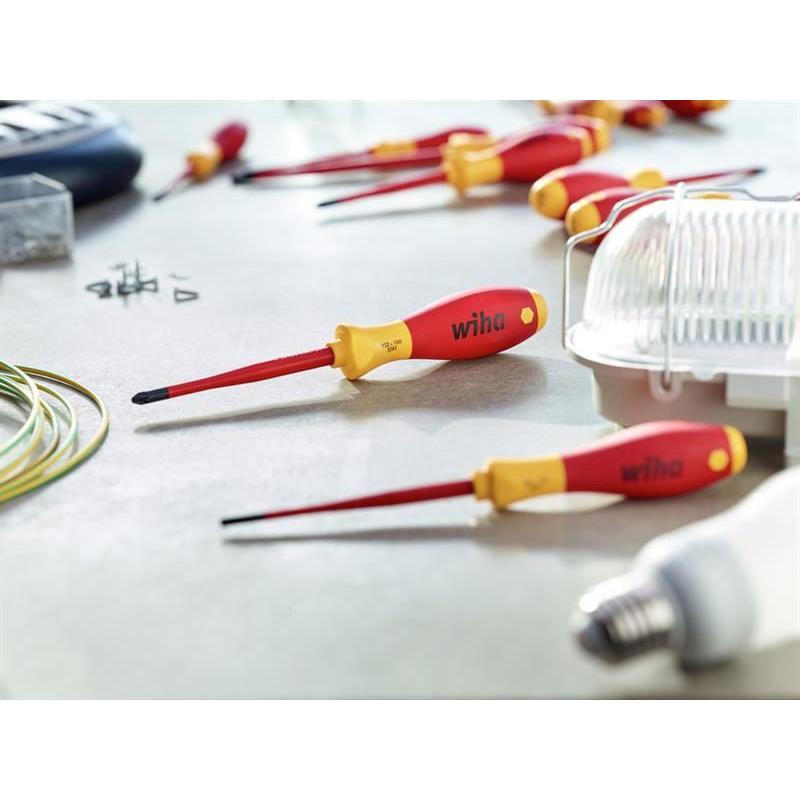 Wiha SoftFinish® electric slimFix Screwdriver Slotted 3.5 x 100mm
