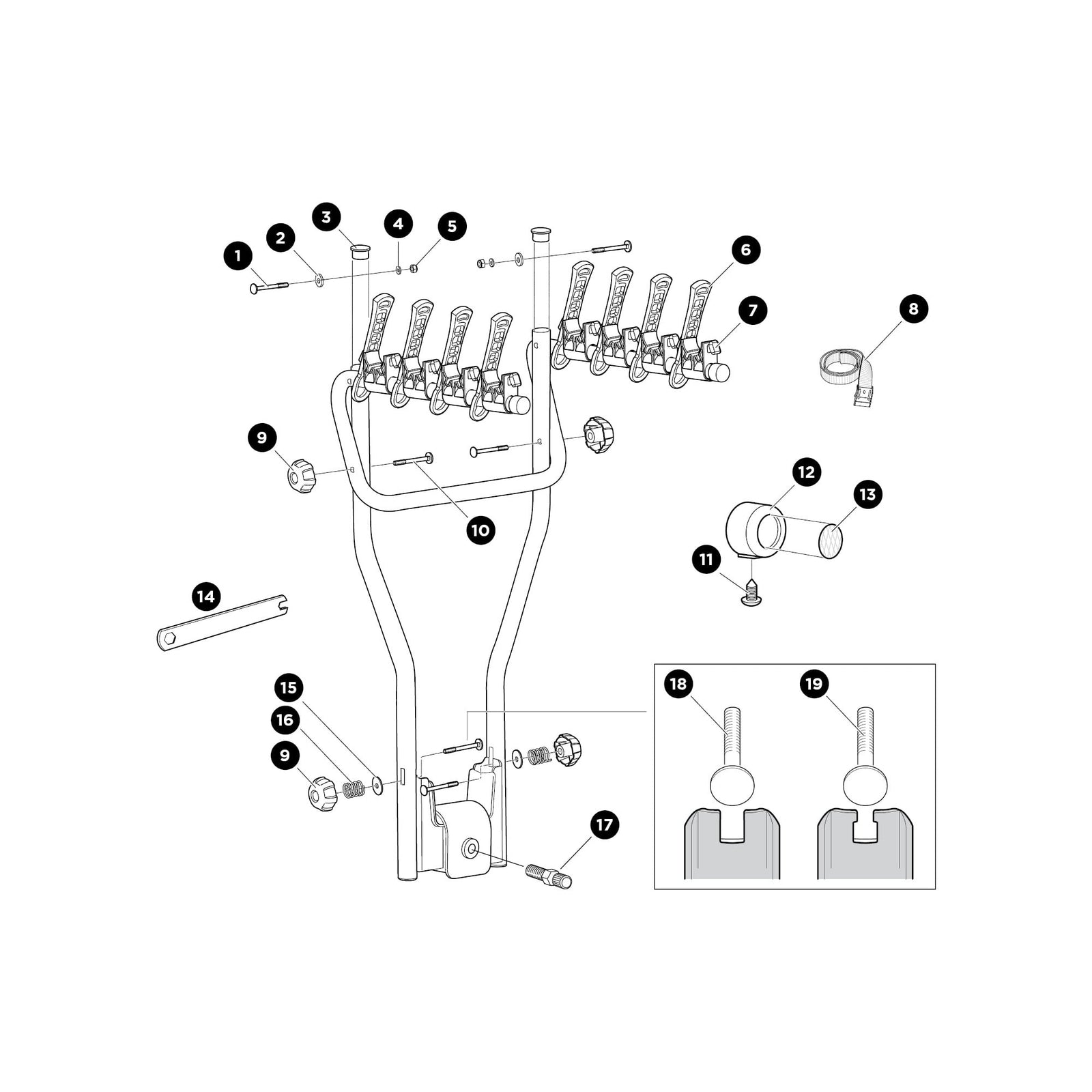 Thule End Cap for Sport & Cargo Carriers