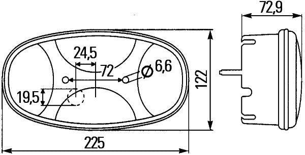 Hella Tail Light / Lamp 2VB 343 640-127