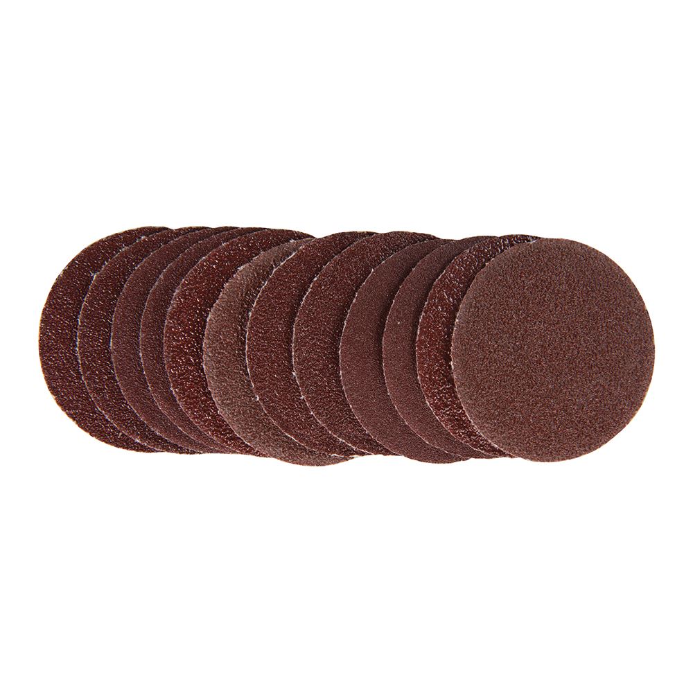 Silverline Hook and Loop Sanding Discs 50mm 60pk 20 x 60, 20 x 80, 20 x 120G