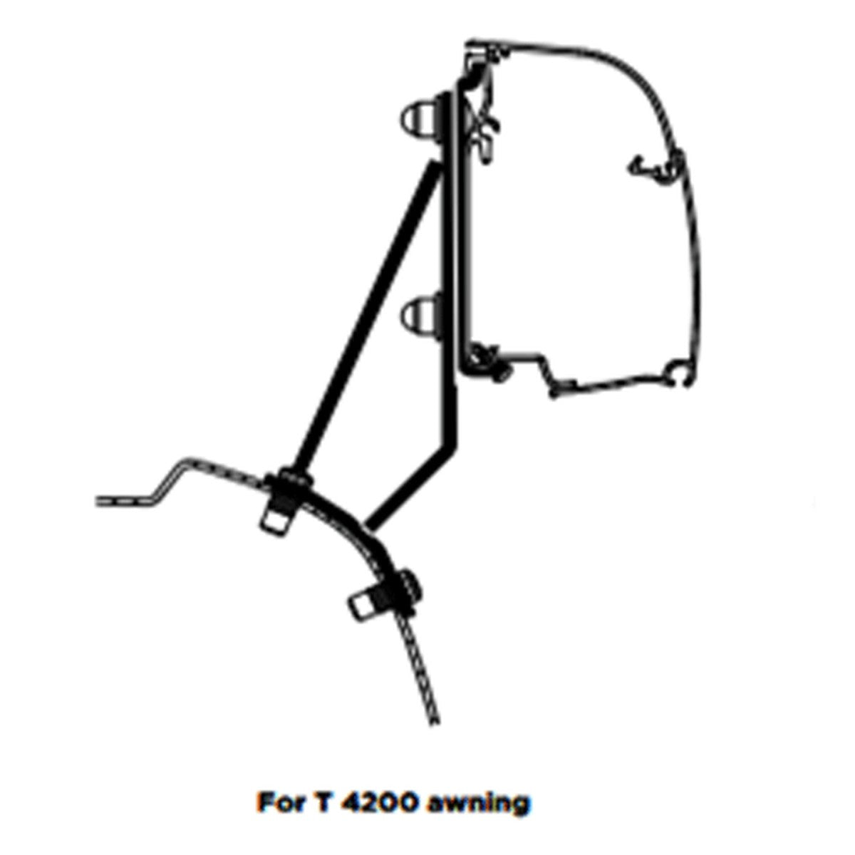 Thule Adapter T Omnistor 4200 Awnings Ford Transit / Tourneo Custom V710 (RHD)