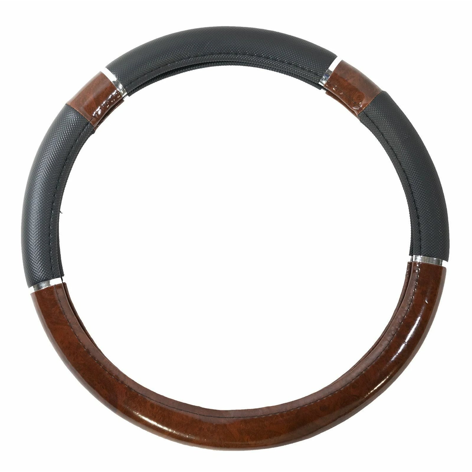 Simply Wood Effect Steering Wheel Cover Universal 15" Anti-slip Protector