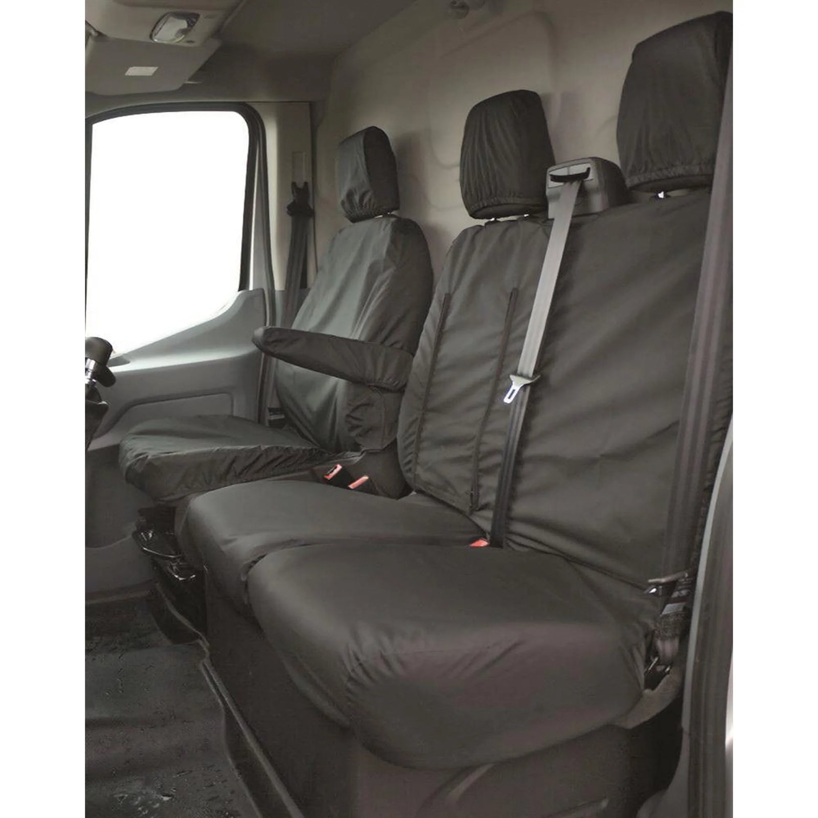 E-Tech WATERPROOF FULLY TAILORED HEAVY DUTY SEAT COVERS Fits VW TRANSPORTER T5 &