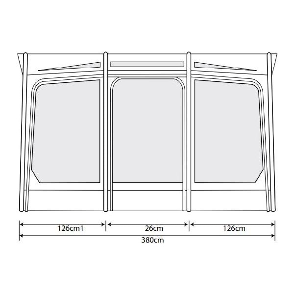 Outdoor Revolution Eclipse Pro 380L Caravan/Motorhome Awning  235-250cm
