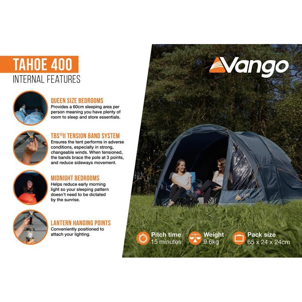 Vango Tahoe 400 Tent Deep Blue