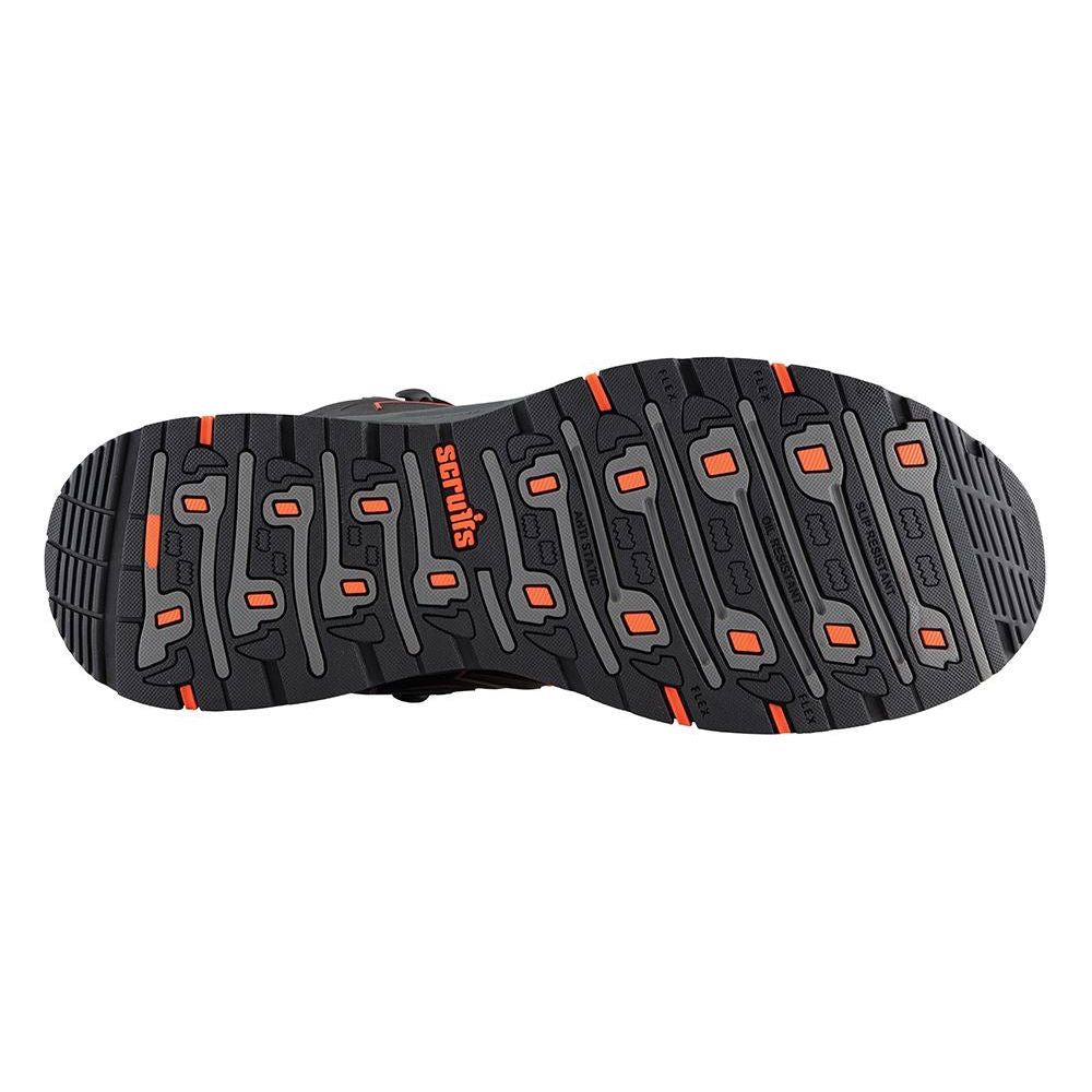 Scruffs Glide Safety Boot Black / Orange Size 8 / 42
