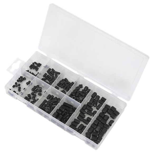 Sealey Grub Screw Assortment 250pc DIN 916 M4-M10 Metric AB045GS