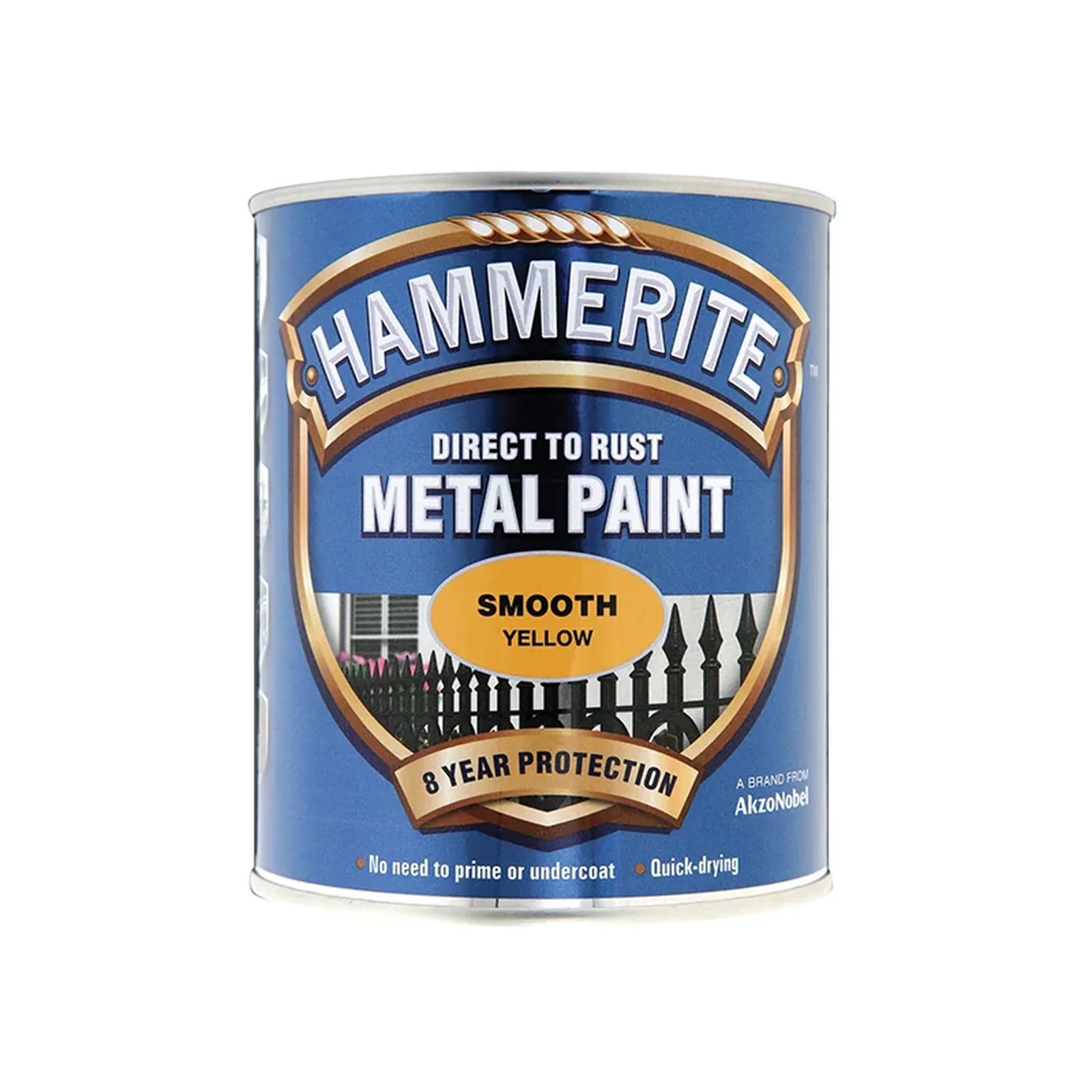 Hammerite Direct To Metal Smooth Paint 750ml Yellow