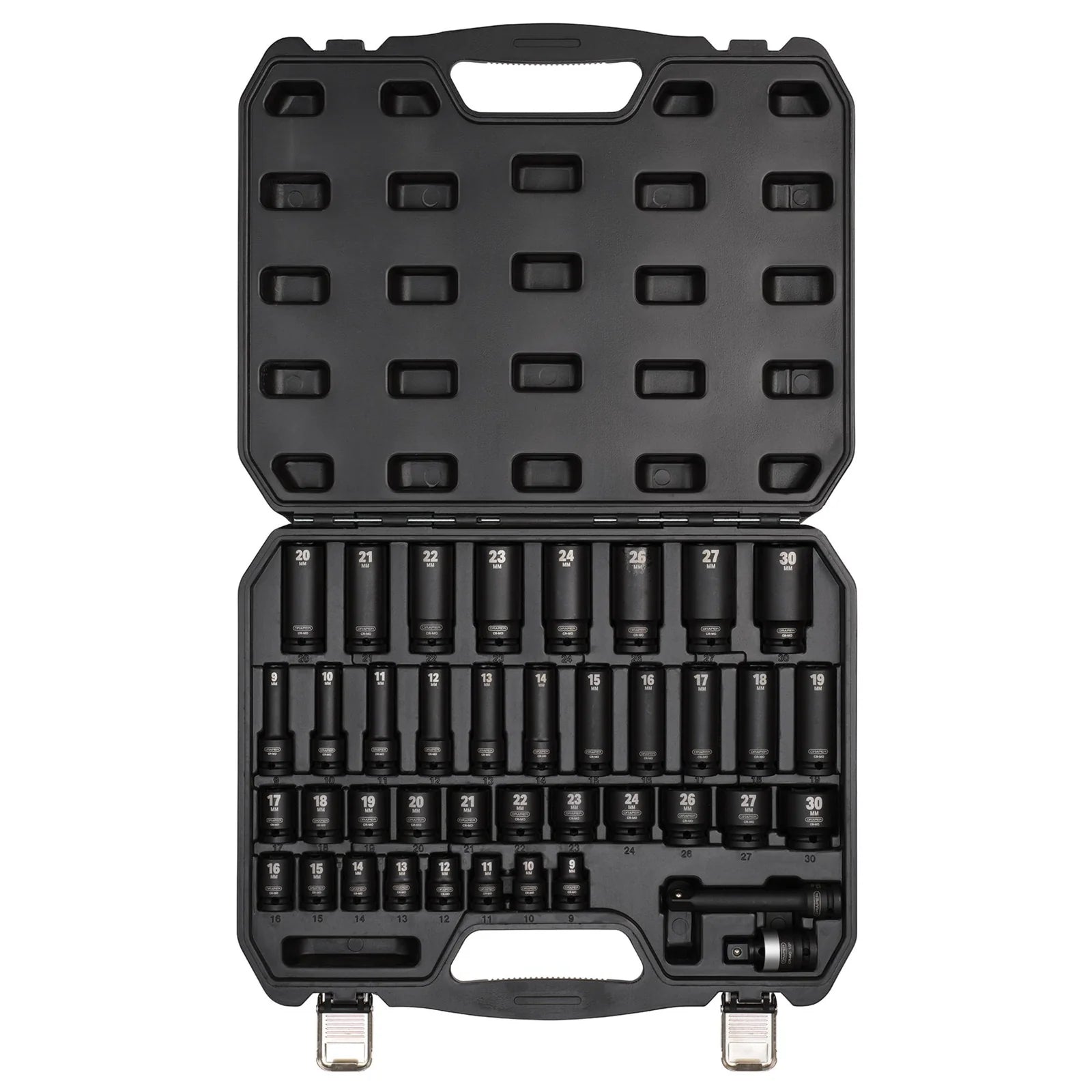 Draper Hi-TORQ® Impact Socket Set, 1/2" Sq. Dr. (40 Piece) - 410/40/MM