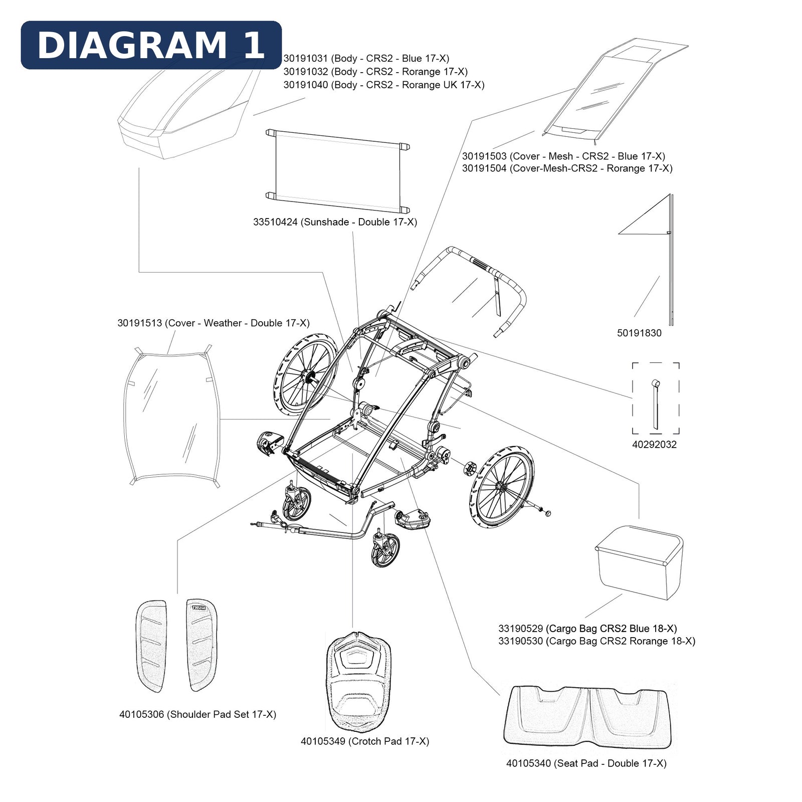Thule Caster Shaft Bushing - R 17-X