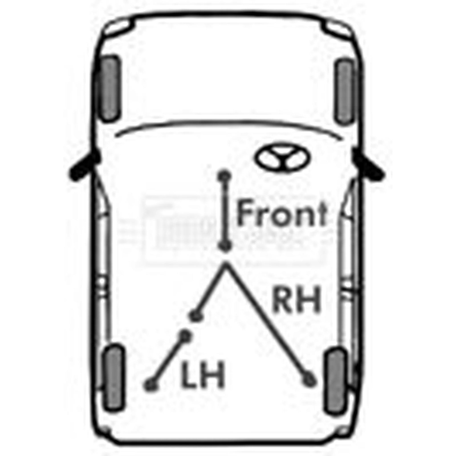 Borg & Beck Handbrake Cable Front BKB2792