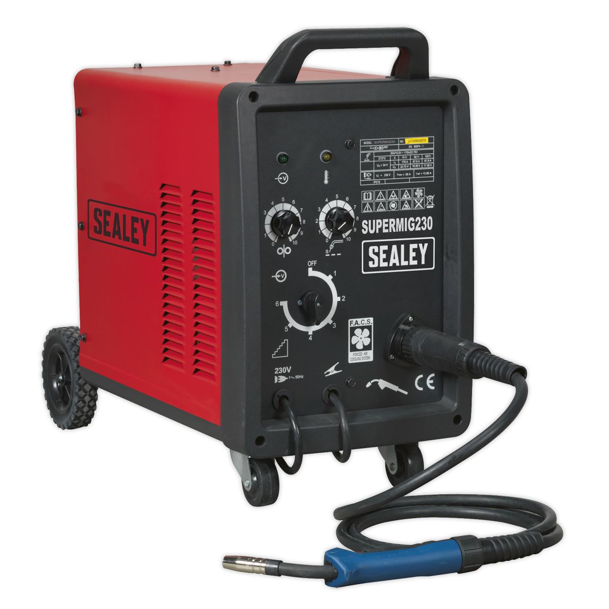 Sealey Professional MIG Welder 230A 230V with Binzelï Euro Torch SUPERMIG230