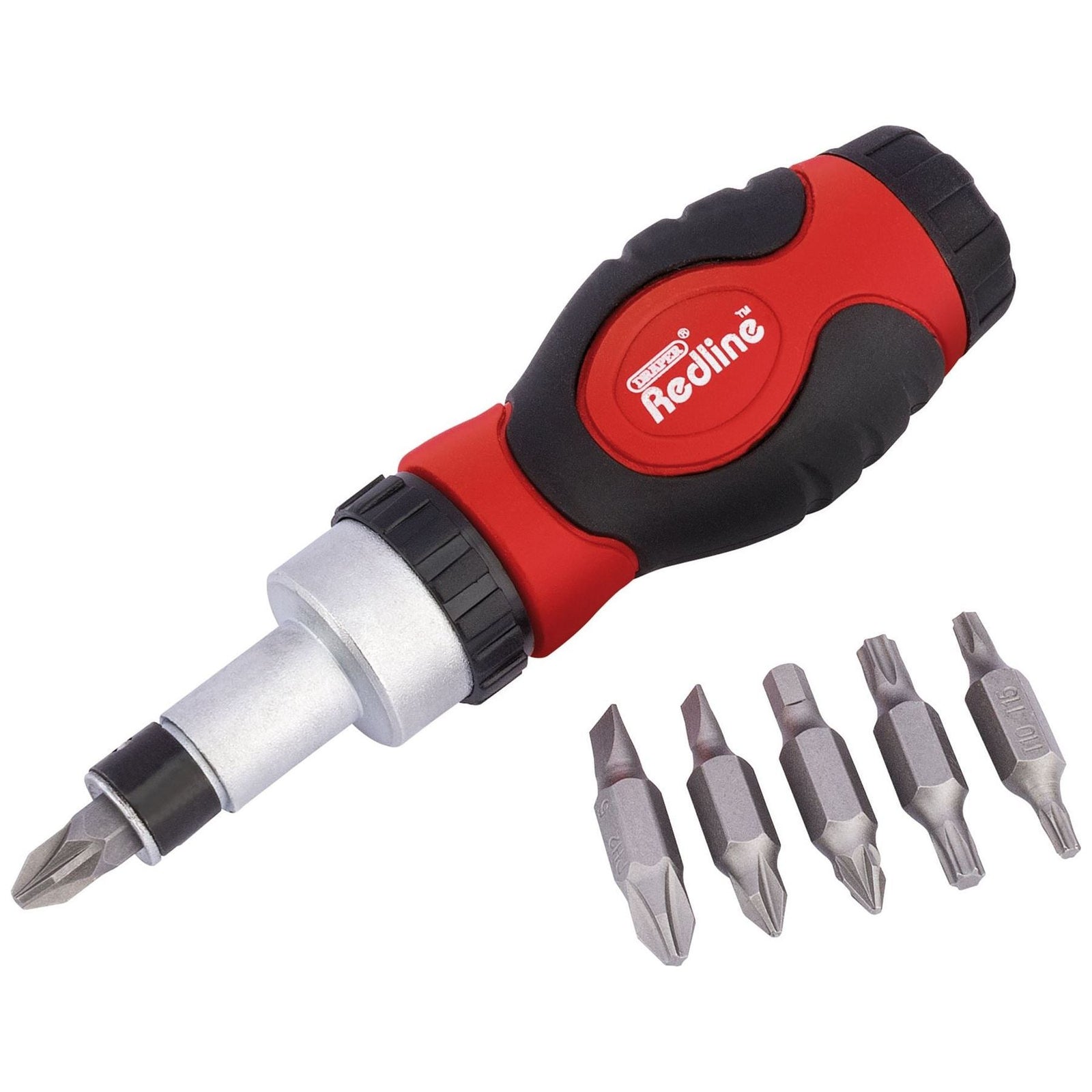 Draper Redline Ratcheting Screwdriver and Bit Set (6 Piece)