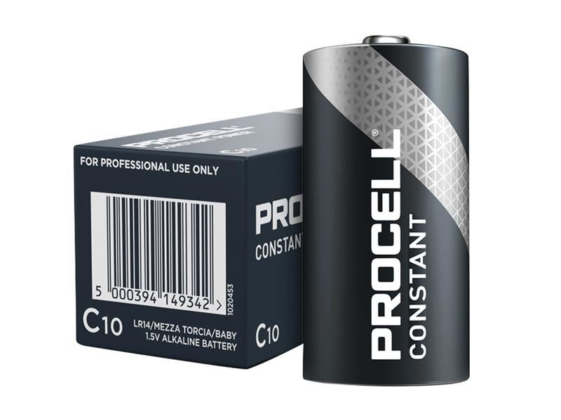 Duracell C Cell PROCELL® Alkaline Constant Power Industrial Batteries (Pack 10)