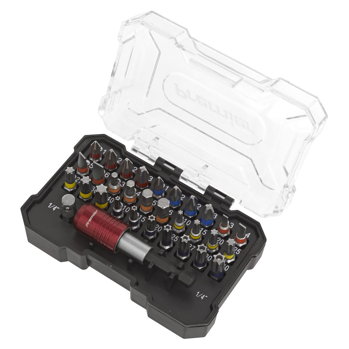 Sealey Premier Premier Colour-Coded Bit Set 32pc AK2110