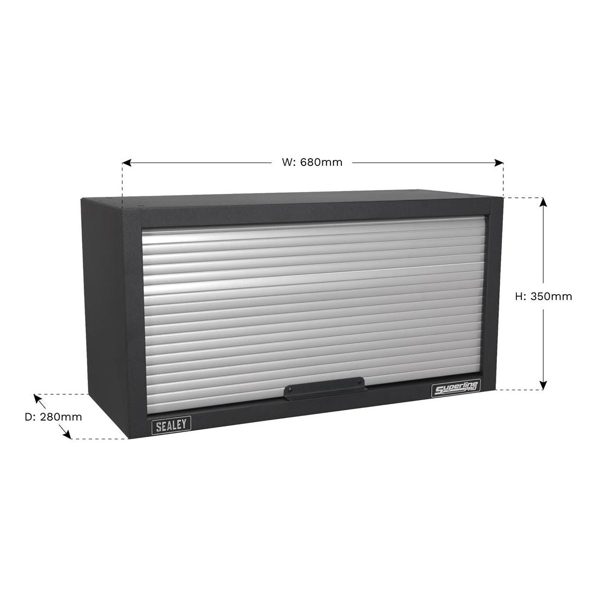 Sealey Modular Wall Cabinet Tambour Front 680mm APMS54