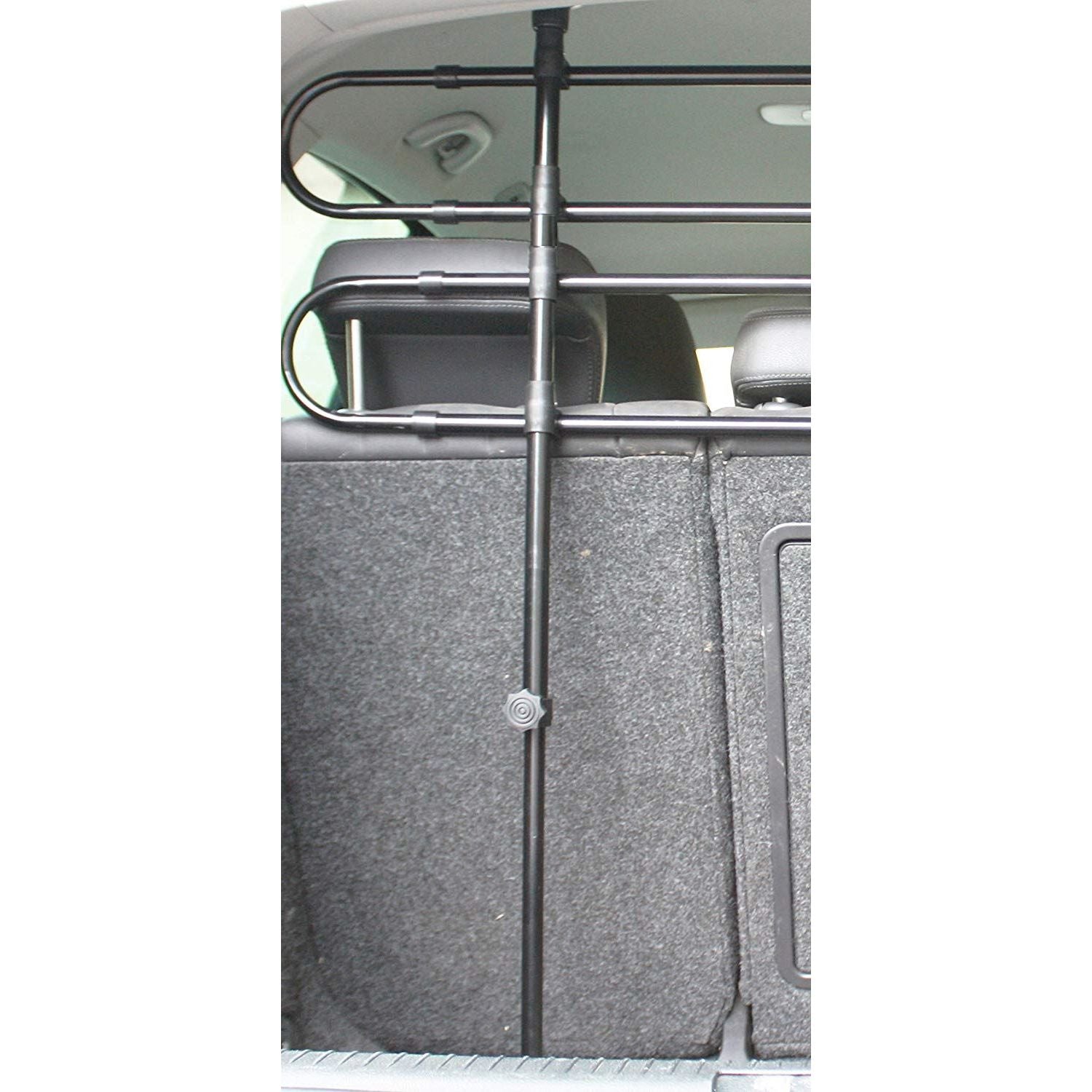 Universal Pet Dog Guard Car Estate Van Adjustable In Black Tube Bars