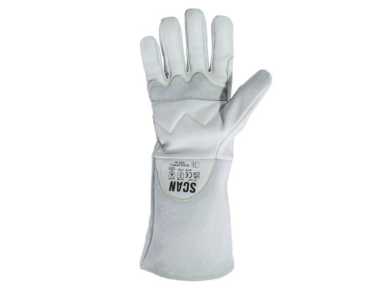 Scan Premium Leather Welding Gloves - XL (Size 10)