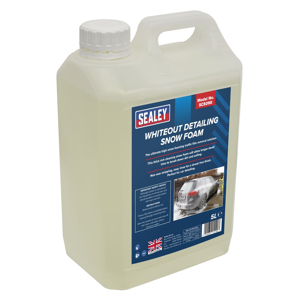 Sealey Pressure Washer with Snow Foam 100bar 390L/hr PW1610COMBO