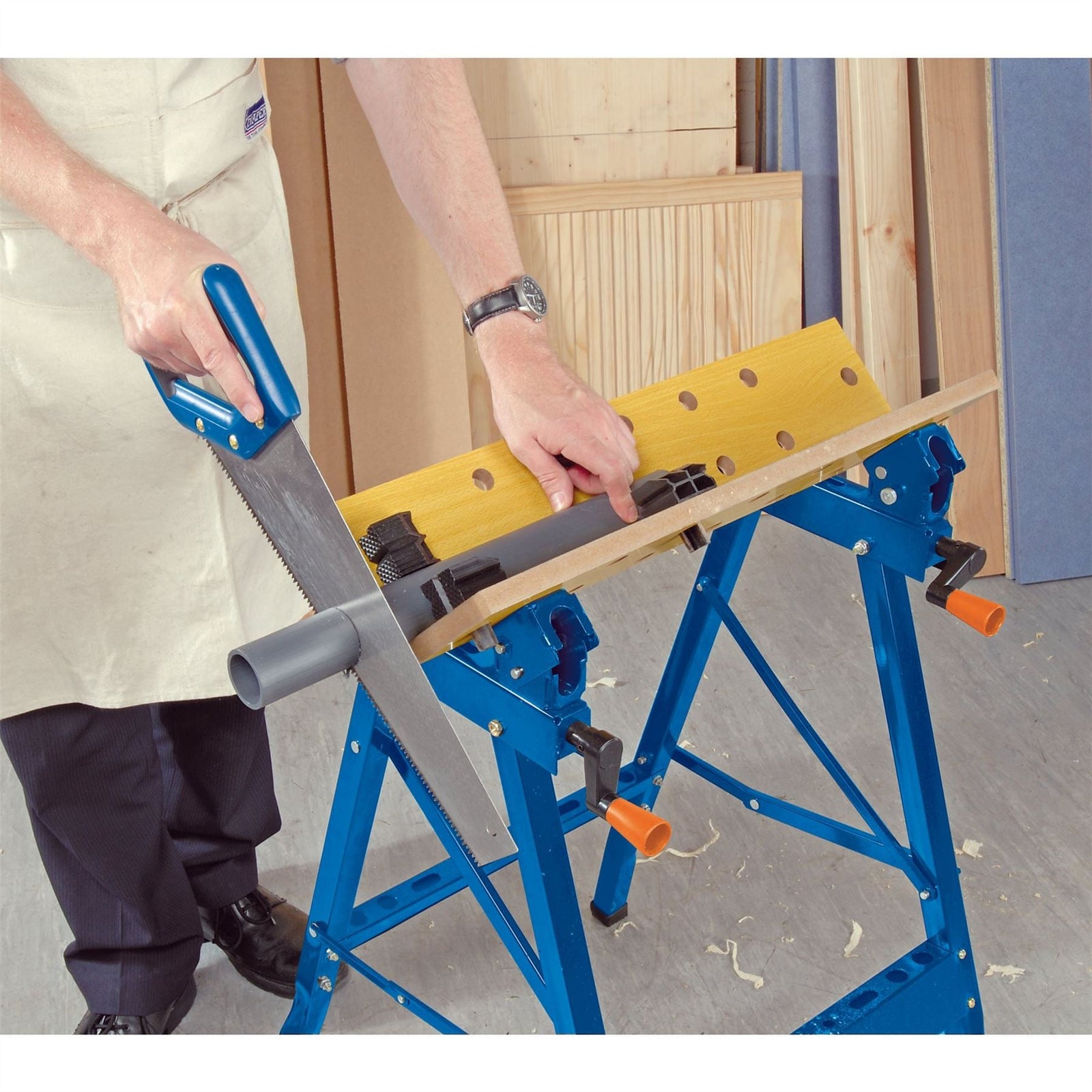Draper Tilt & Clamp Fold Down Workbench, 600mm 09951