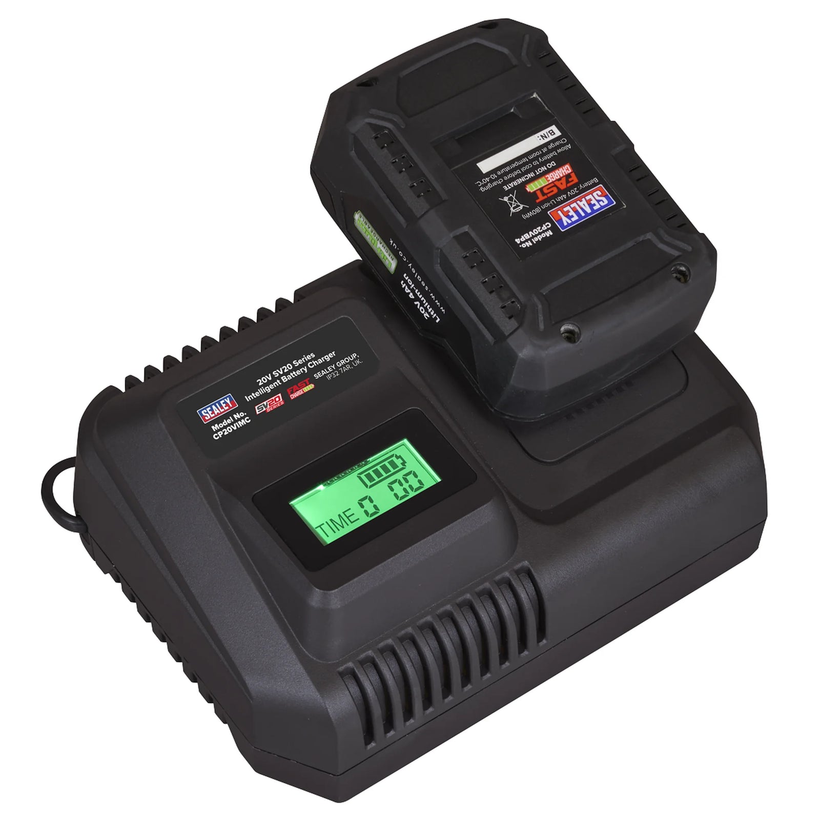 Sealey Intelligent Battery Charger 20V SV20 Series 2.4A-8A
