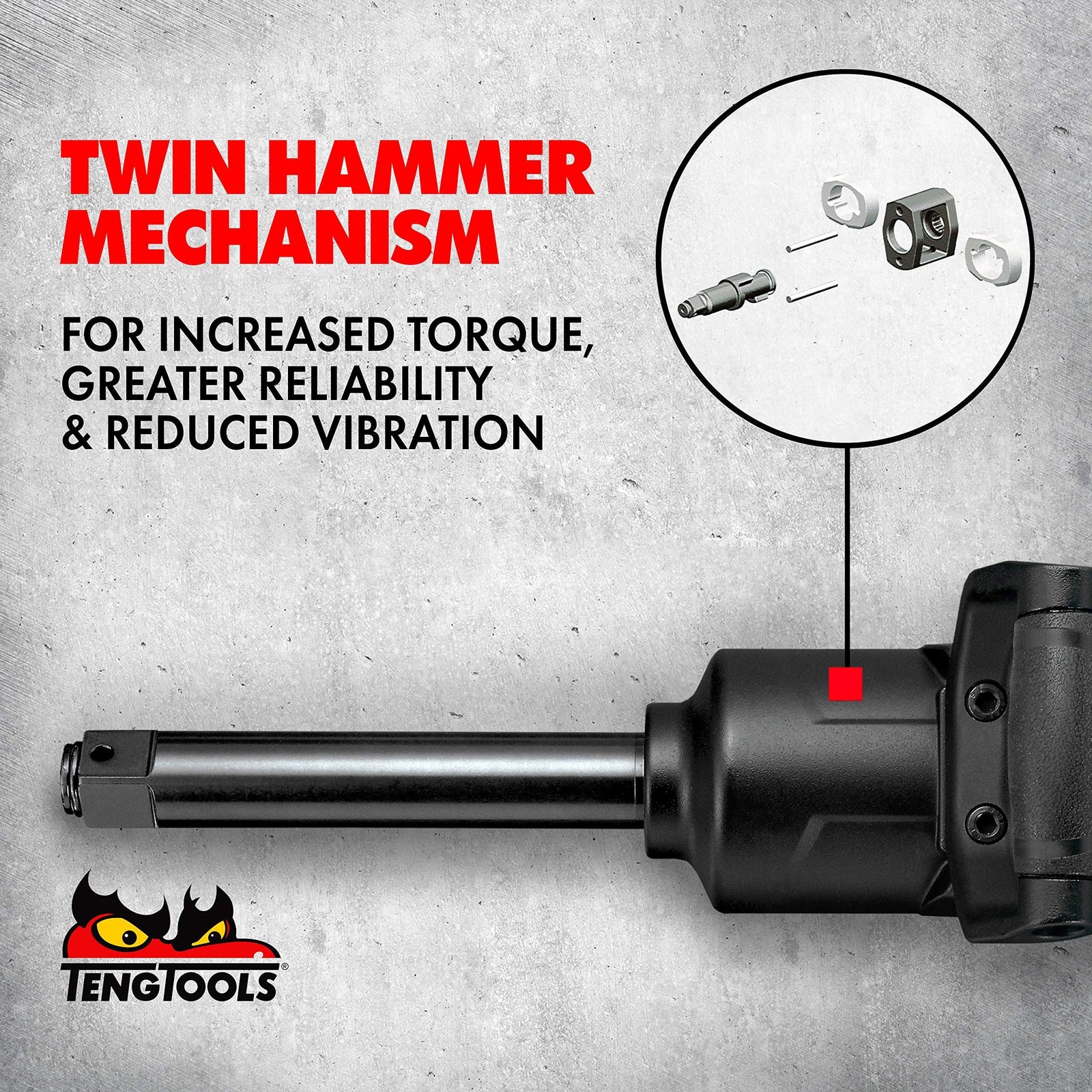 Teng Tools Straight Air Impact Wrench
