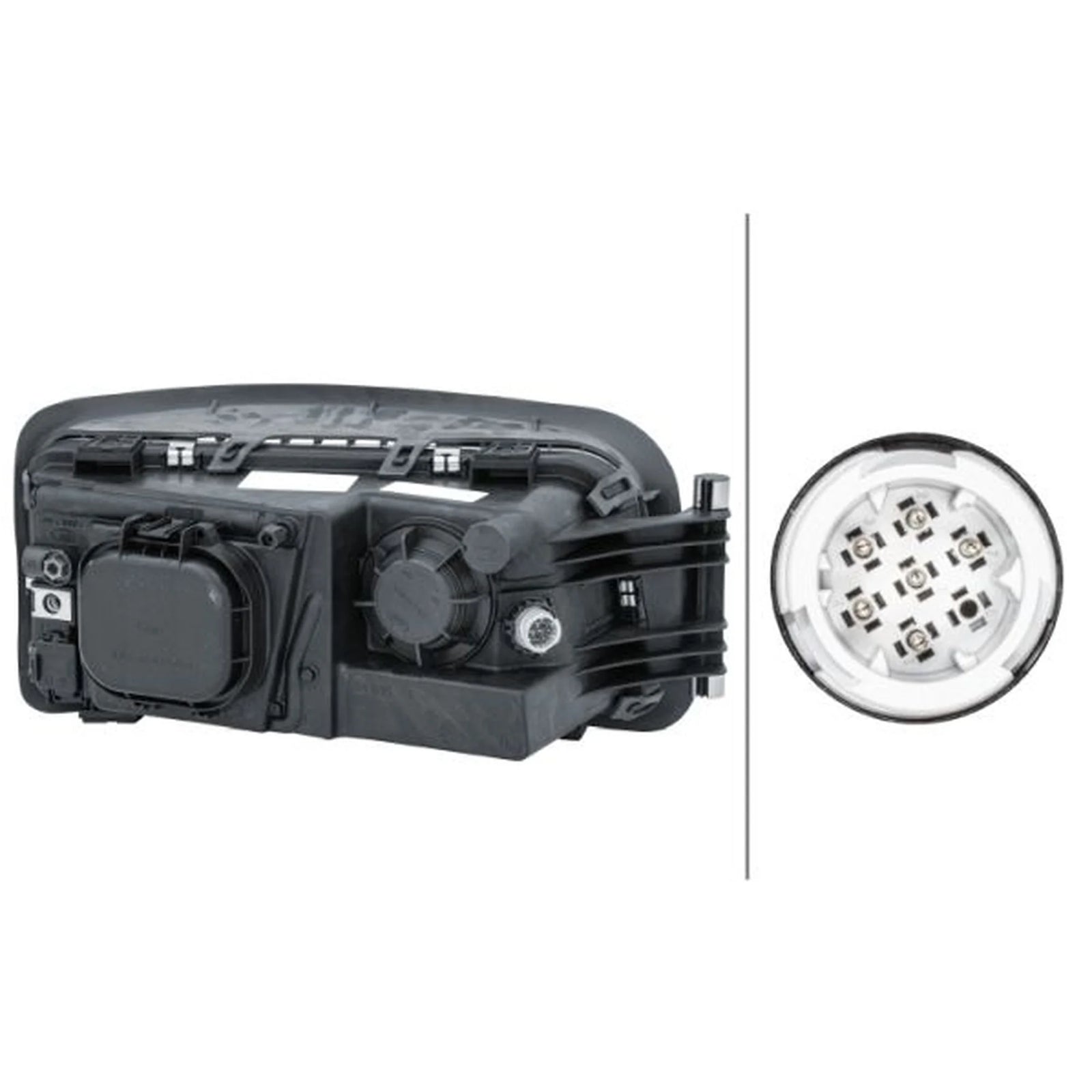Hella Headlight Headlamp H7/H7 Left 1EH 354 984-031