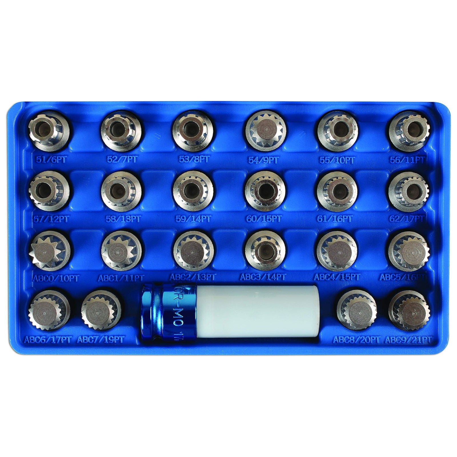 Laser Locking Wheel Nut Key Set 23pc - for VAG 6275