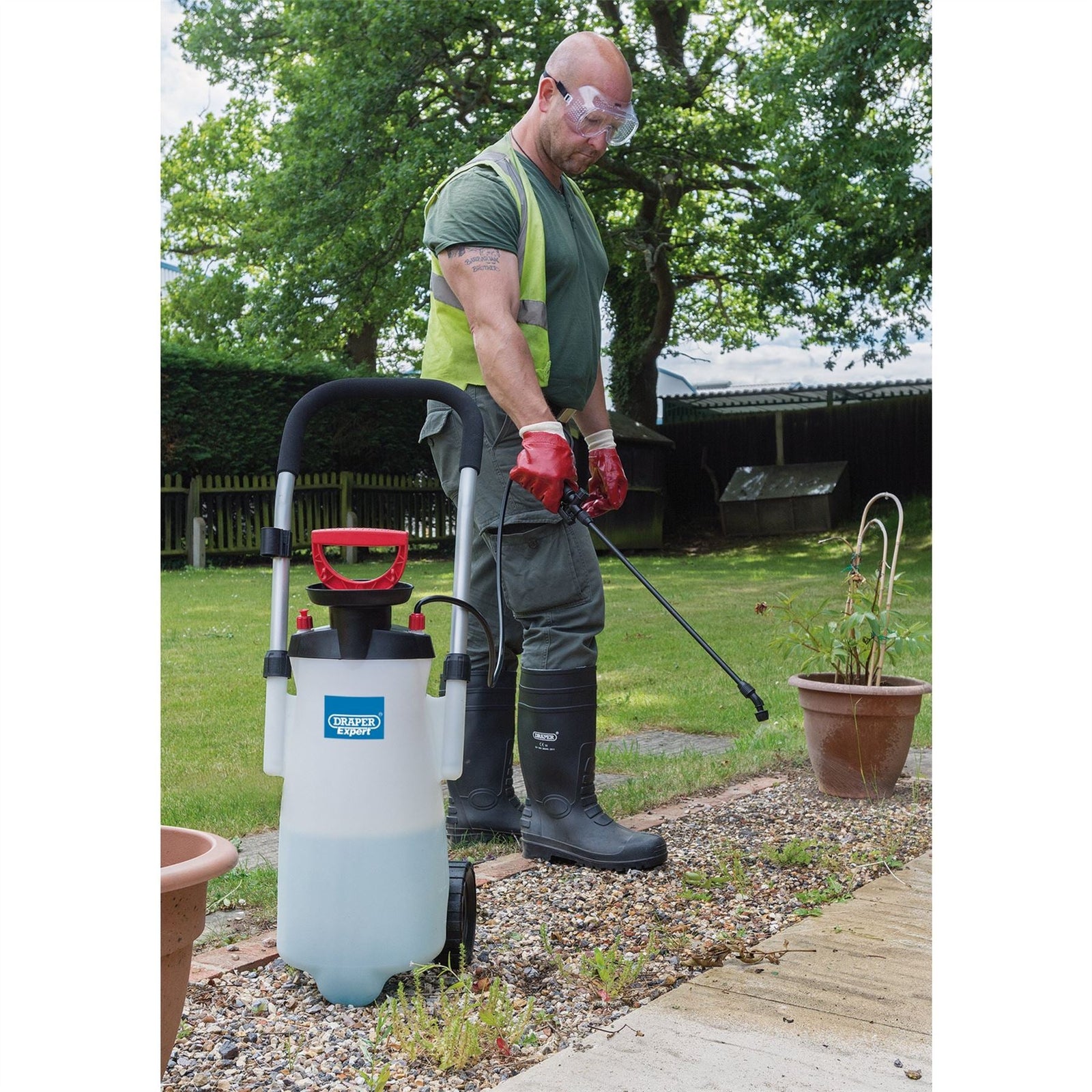 Draper EPDM Trolley Pump Sprayer, 15L 82583