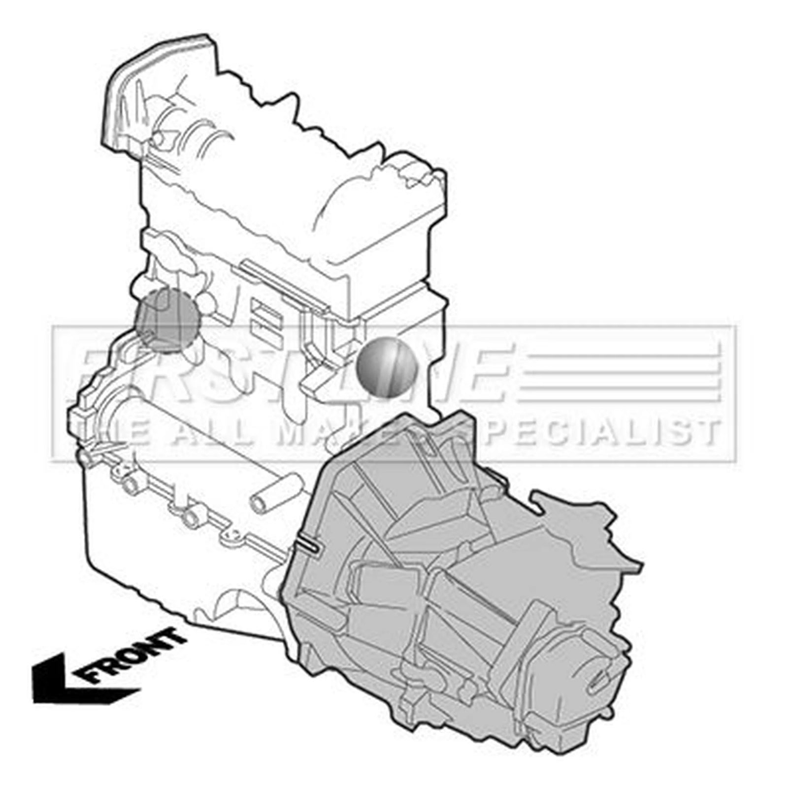 First Line Engine Mount Mounting fits Renault Trafic 1989-2001