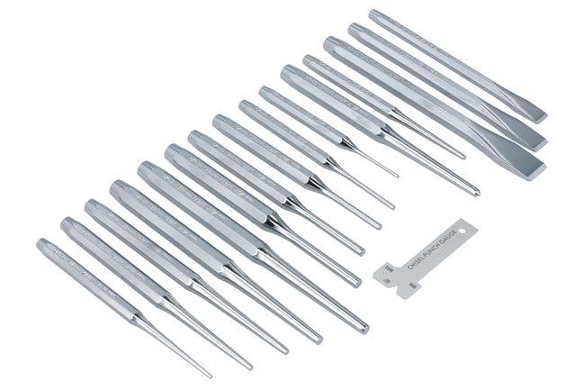 Laser Punch & Chisel Set 16pc