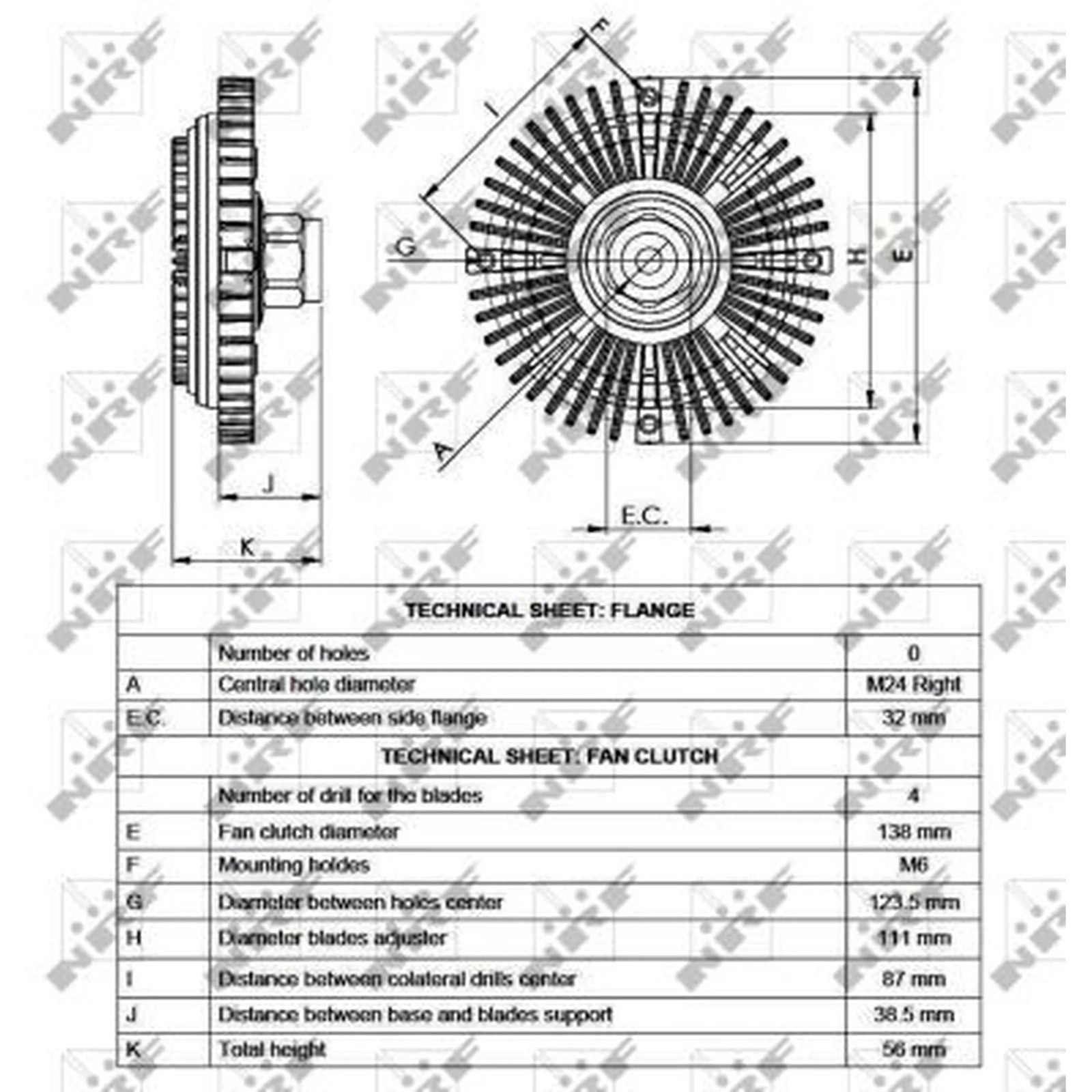 NRF Radiator Fan Clutch 49519