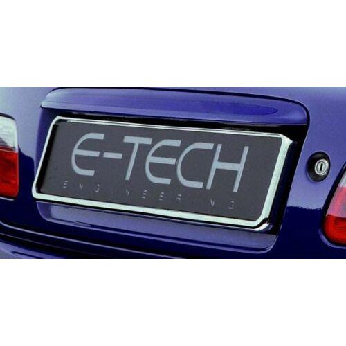 2x E-Tech Stainless Steel Car Registration Number Plate Holder Surround Frame