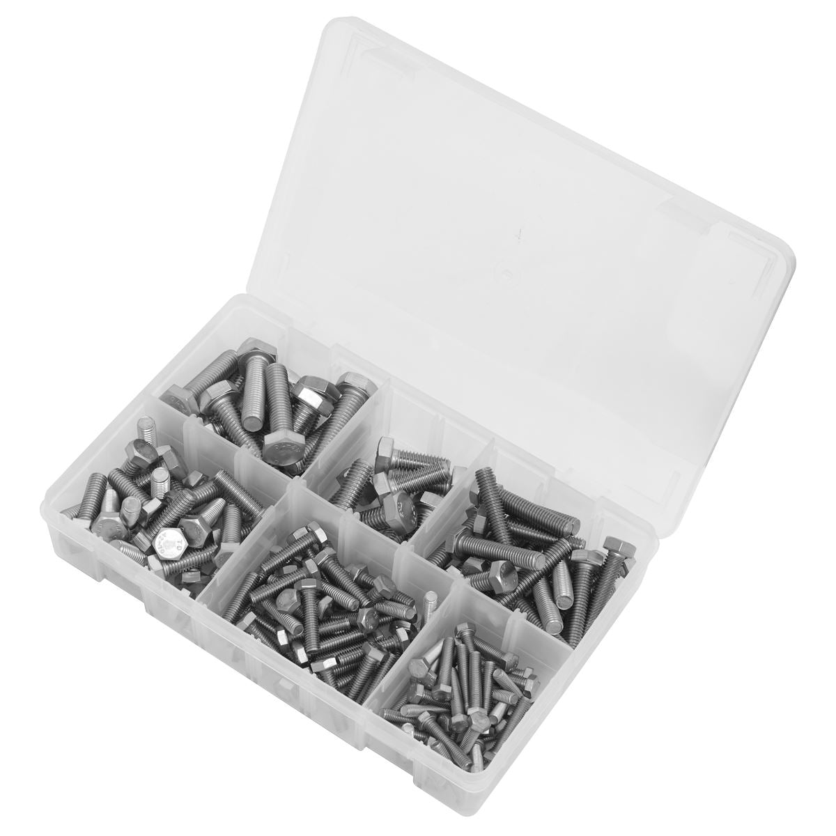 Sealey Stainless Steel Setscrew Assortment M5-M10 150pc AB078SS