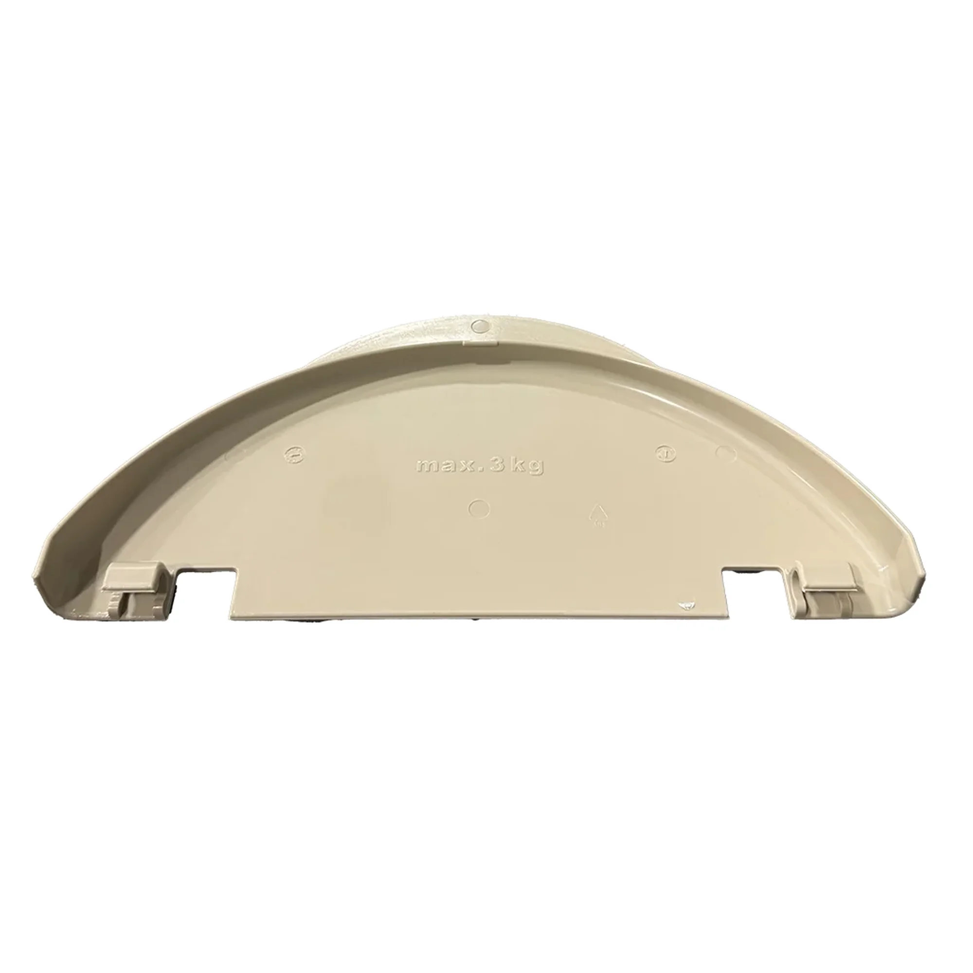 Hartal Semi-Circular Bin Lid, Mocca - Replacement for Habitation