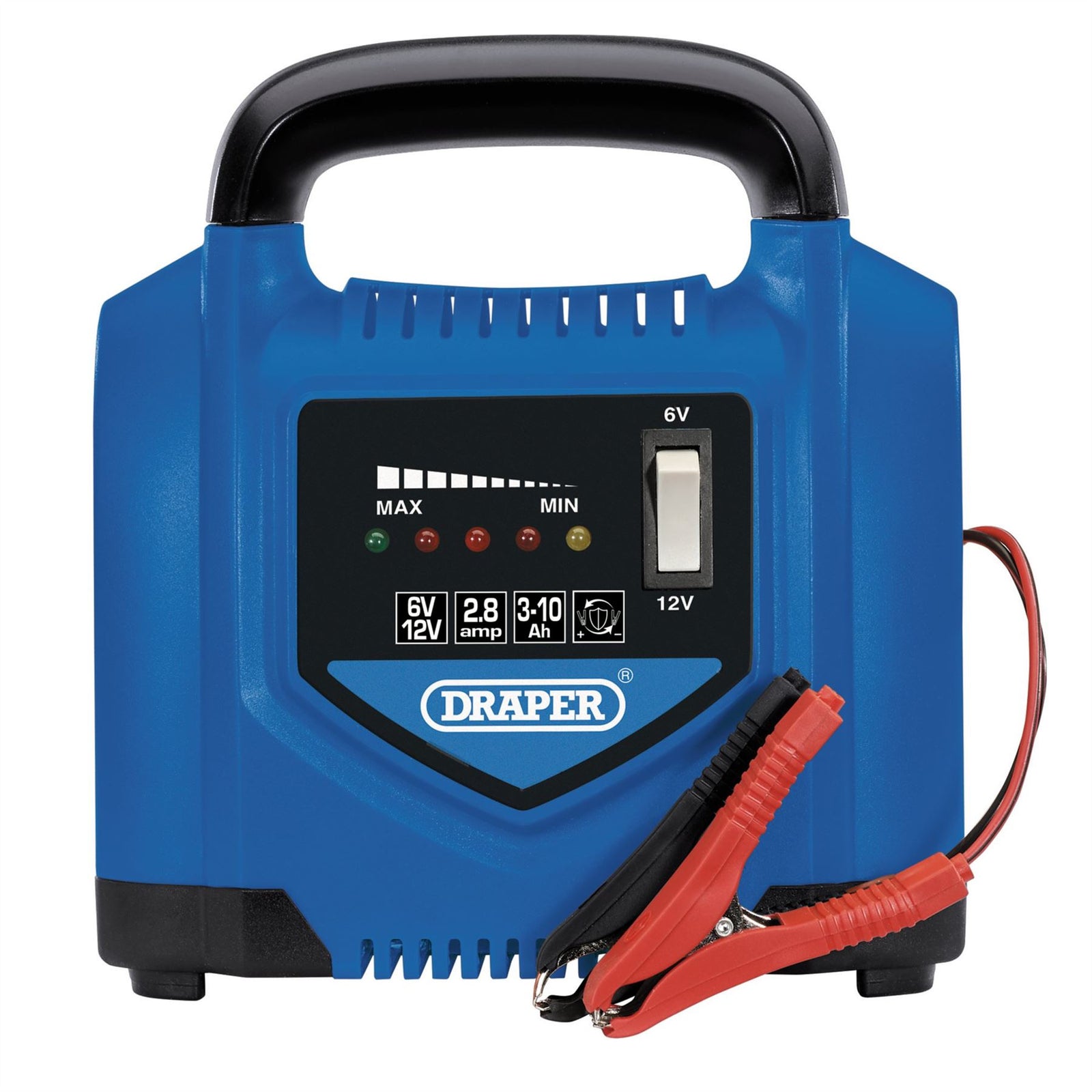 Draper 6V/12V Battery Charger, 2.8A 53047