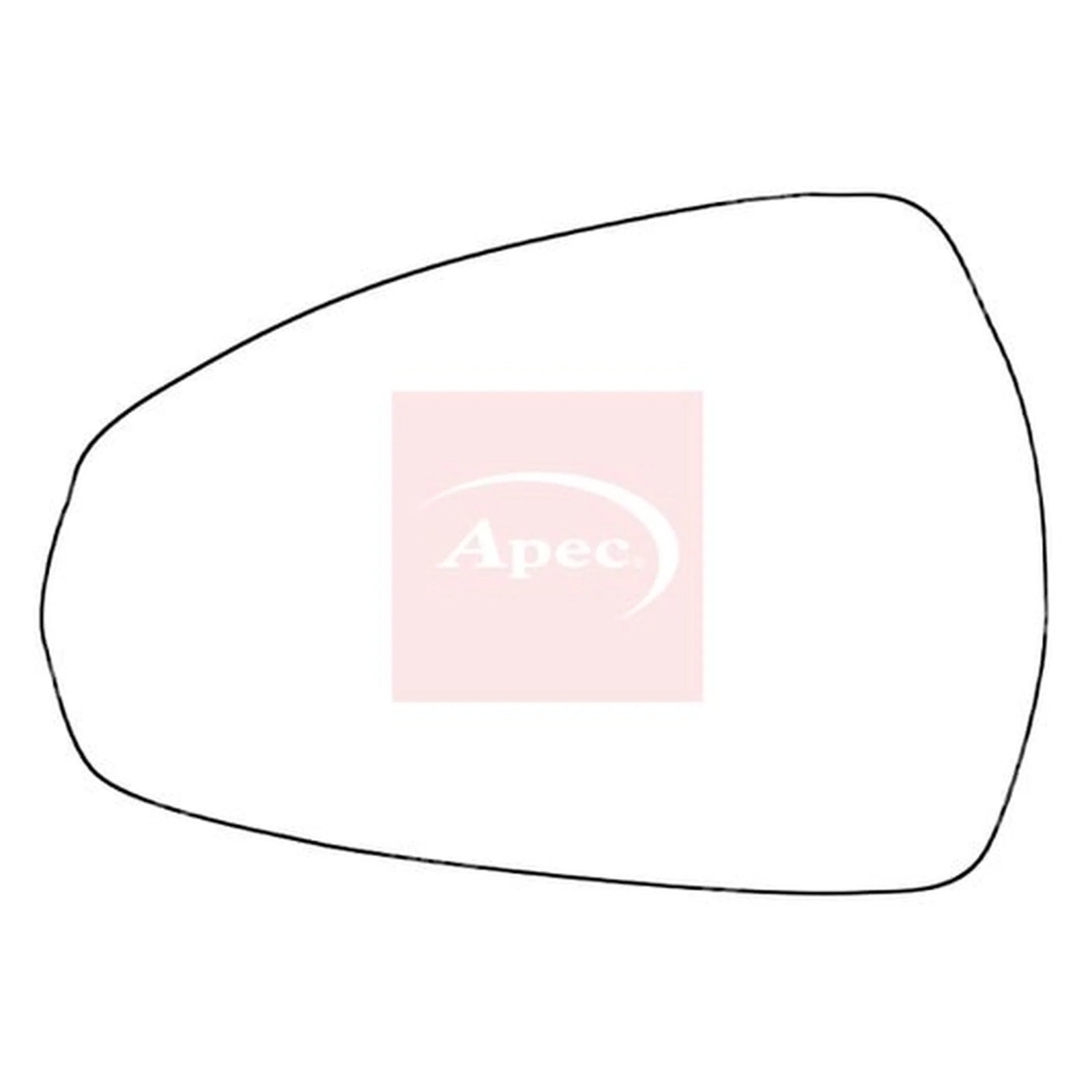 Apec Exterior Wing Mirror Glass Left AMS2091