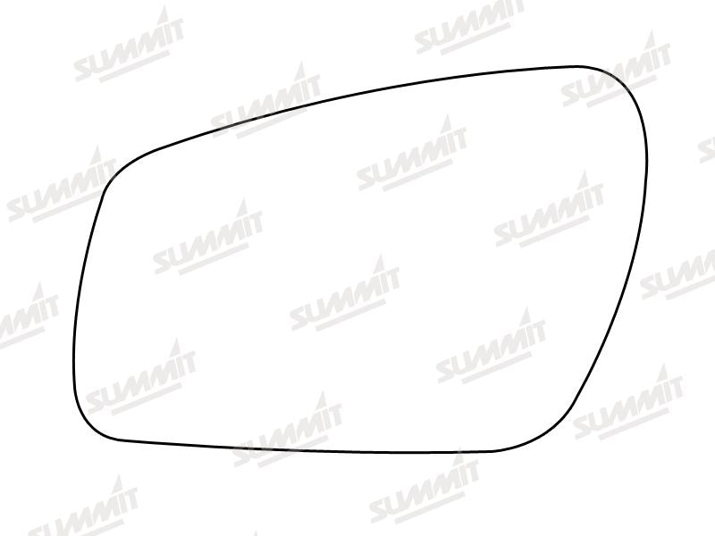 Summit Stick-On Standard Mirror Glass fits Ford Mondeo Focus 05 on LHS