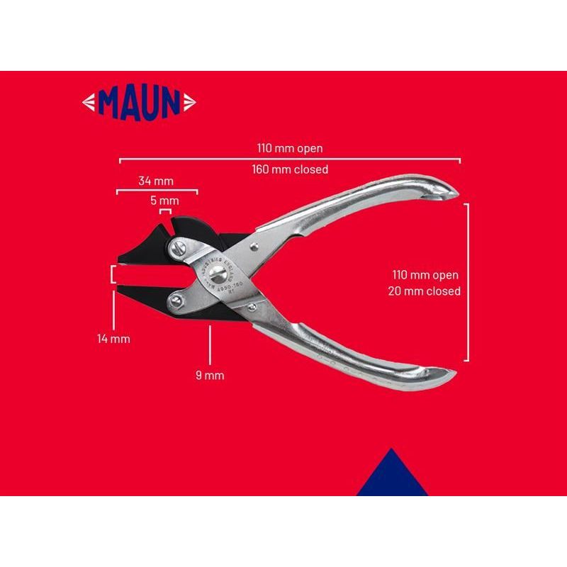 Maun Side Cutter Parallel Pliers 160mm