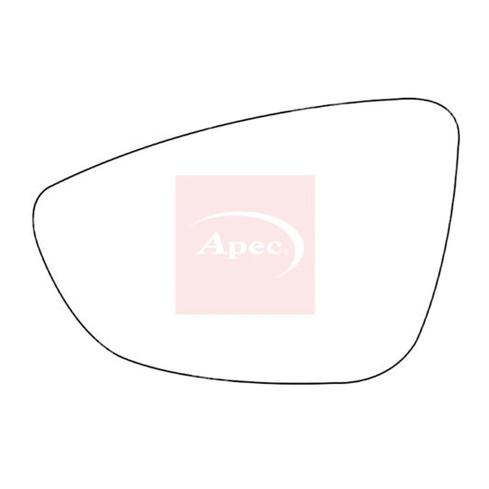 Apec Exterior Wing Mirror Glass Left AMS2595
