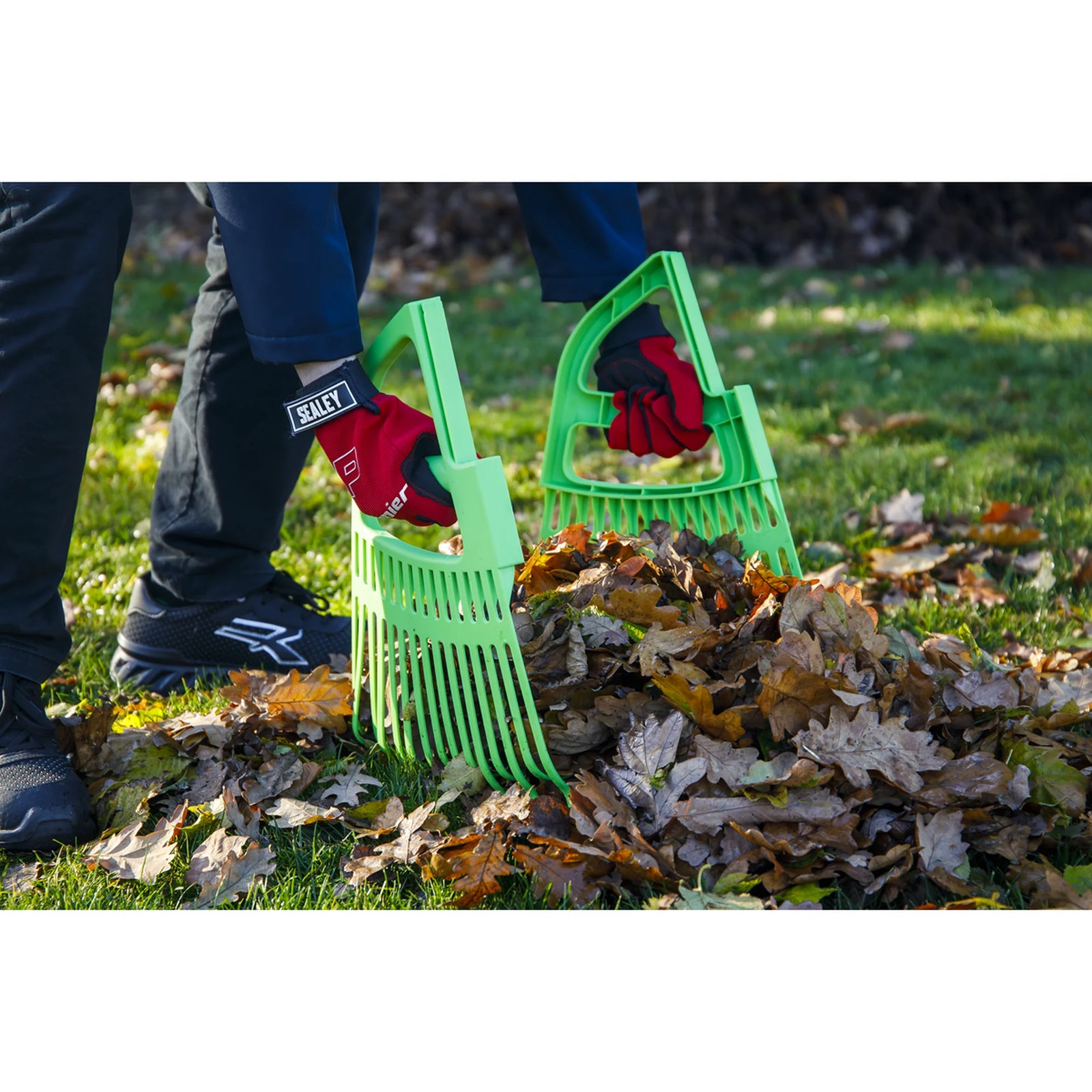 Sealey 2-in-1 Rake & Leaf Grabber GTLG2 620mm Wide