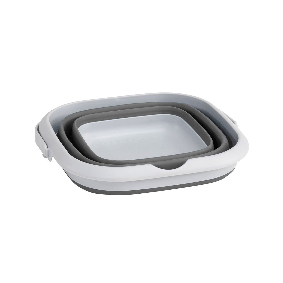 Outwell Collaps Bucket Square with Lid Grey Mist Camping Collapsible