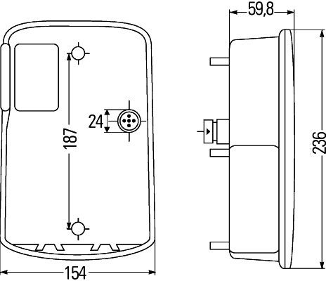 Hella Tail Light / Lamp 2VA 998 233-367