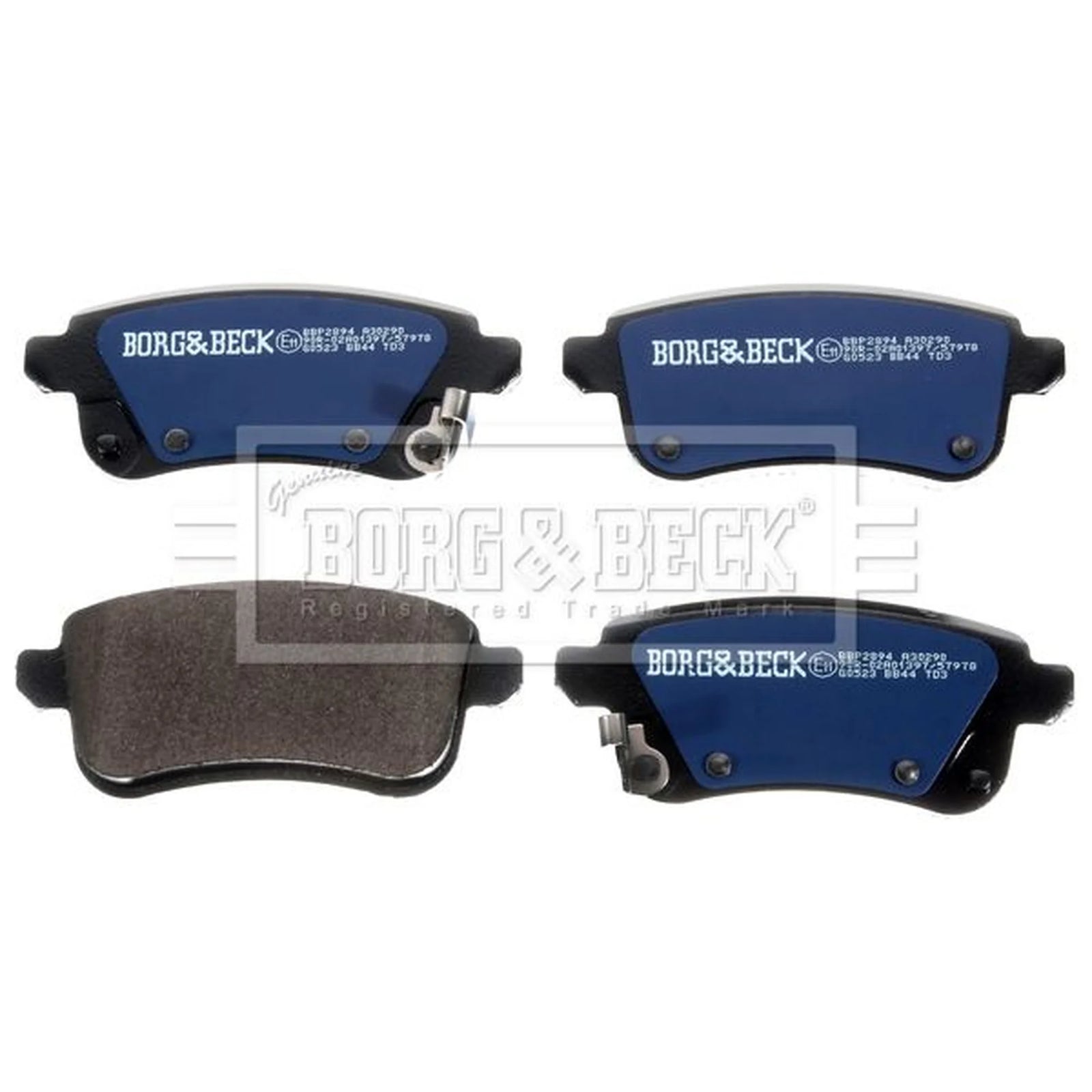 Borg & Beck 4 x Rear Brake Pad Set BBP2894