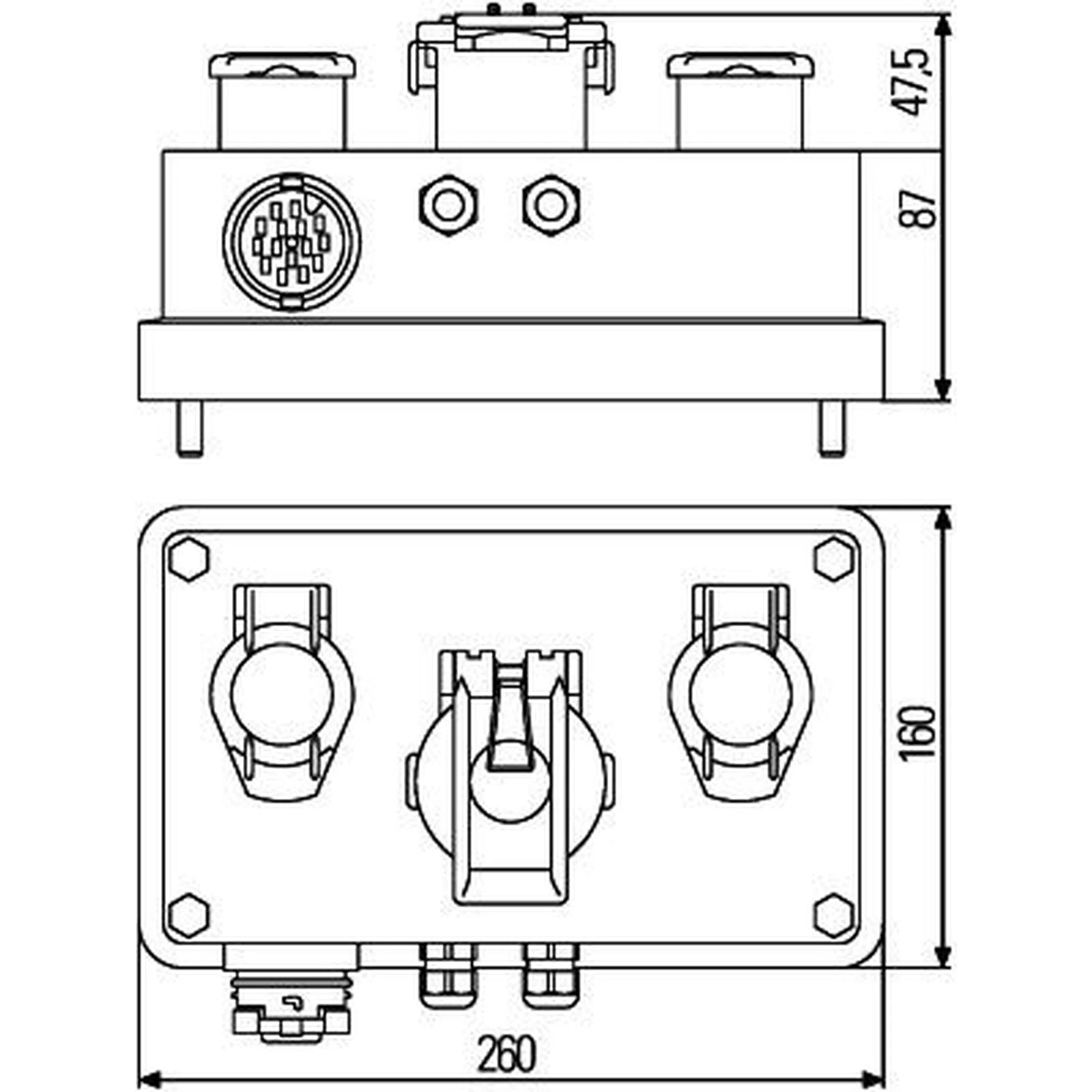 Hella Cable Junction Bo Wide High 8JE 340 898-001